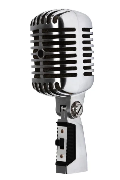 Красивый старый микрофон — стоковое фото