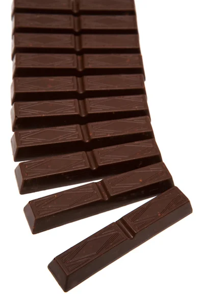 Chocolate de noz escuro saboroso — Fotografia de Stock
