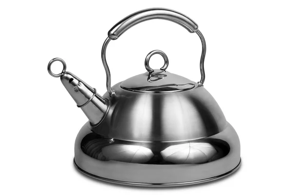 Nowoczesny metalowy czajnik — Zdjęcie stockowe