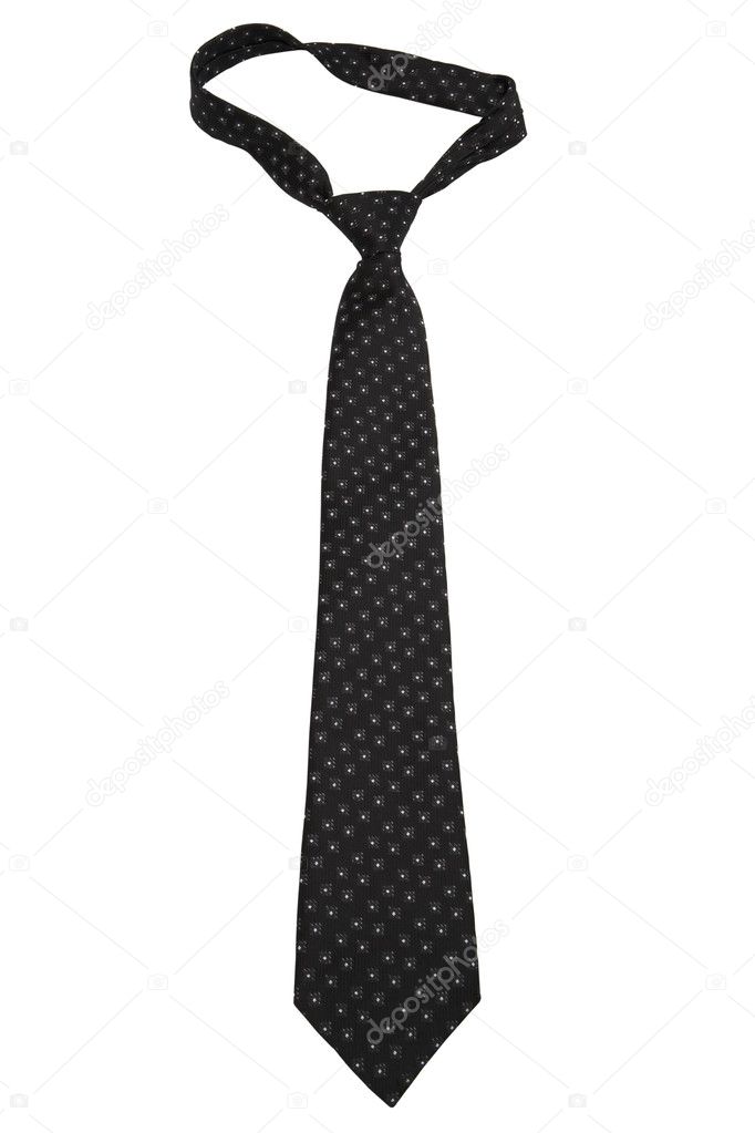 Fashionable black tie