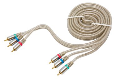 Component video cable clipart