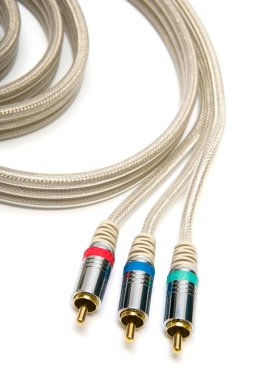 Component video cable clipart