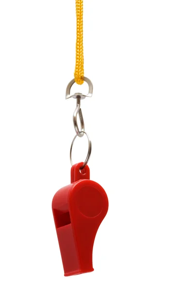 Beautiful red whistle — Stock Photo, Image