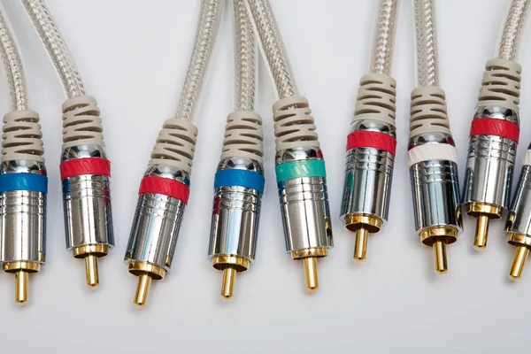 Component video and audio cable — Stock Photo, Image