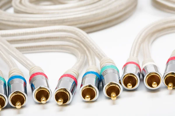 Component video and audio cable — Stock Photo, Image