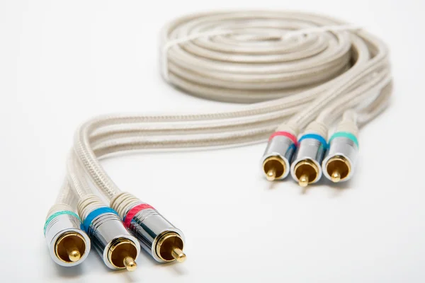 Komponentním video kabelem — Stock fotografie