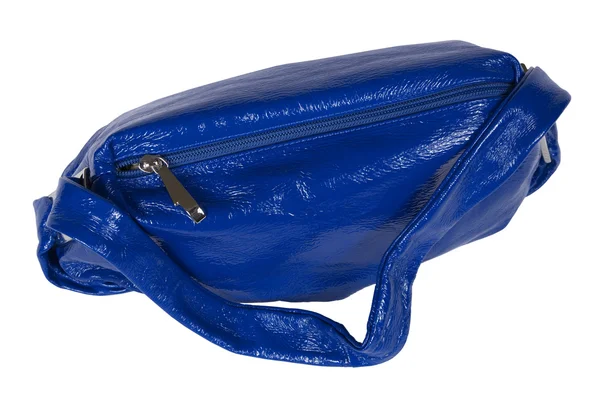 Mörk blå kvinnliga väska — Stockfoto