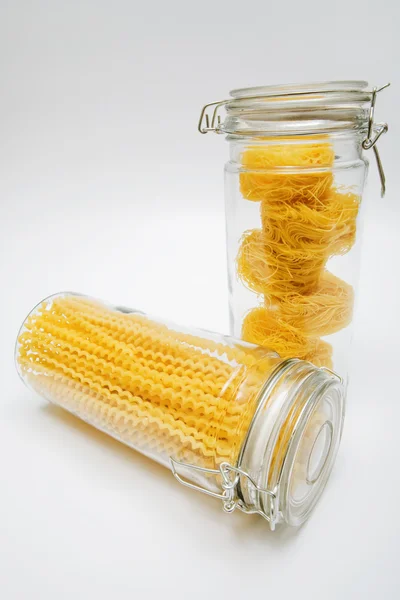 Pasta glass can — Stock Photo, Image