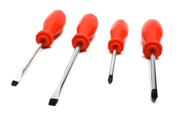Set of steel screwdrivers — Stock Photo, Image
