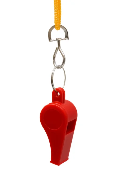 Red whistle — Stock Photo, Image
