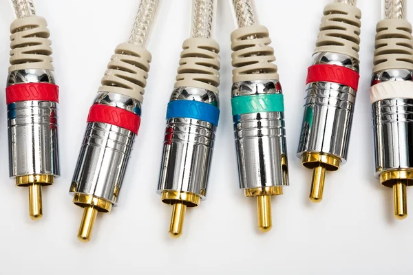 Kabel komponentowy wideo i audio — Zdjęcie stockowe