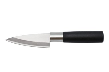 Asian kitchen knife on a white background clipart