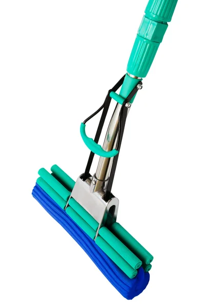 Modern Mop Washing Floors White Background — Stock Photo, Image