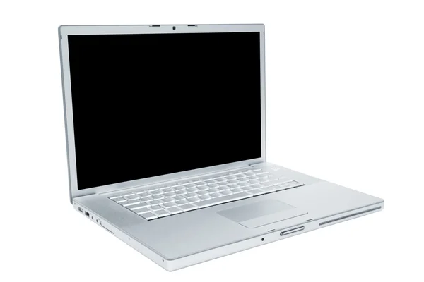 在白色背景上的现代和时尚笔记本电脑 — 图库照片
