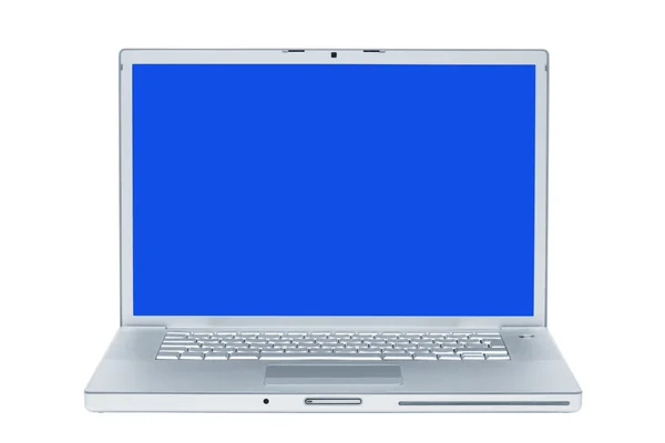 在白色背景上的现代和时尚笔记本电脑 — 图库照片