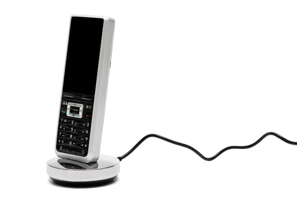Teléfono Móvil Moderno Sobre Fondo Blanco —  Fotos de Stock