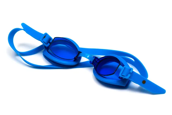 Óculos Para Nadar Sobre Fundo Branco — Fotografia de Stock