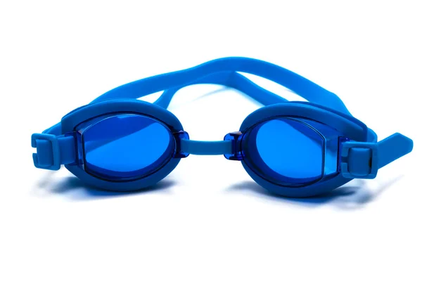 Glasögon För Simning Vit Bakgrund — Stockfoto