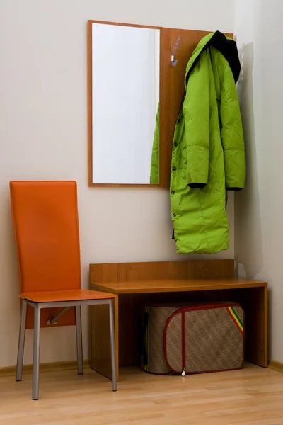Hall Stand Manteau Dans Couloir Vers Appartement Moderne — Photo