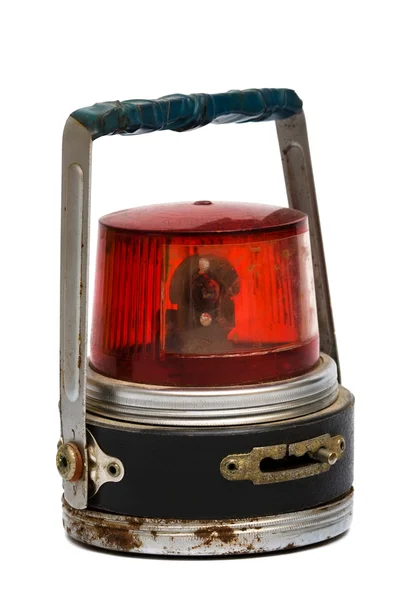 Старый Электрический Фонарь Белом Фоне — стоковое фото