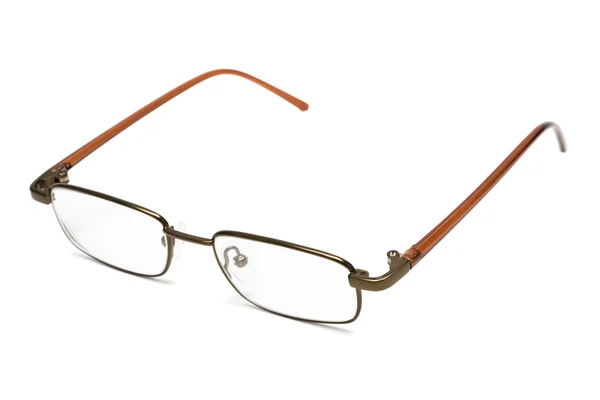 白い背景の上の新しい近代的なメガネ — ストック写真