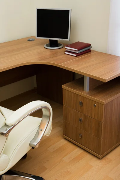 Monitor Table Modern Office — Stock Photo, Image