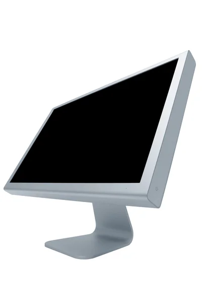 Modern Thin Monitor White Background — Stock Photo, Image