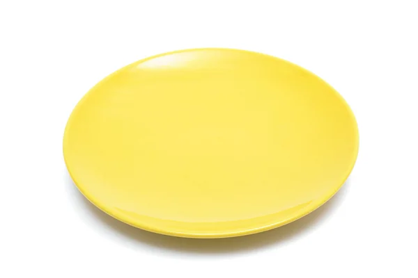 Желтая пластина — стоковое фото
