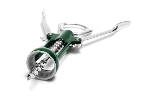 Moderne metalen corkscrew — Stockfoto