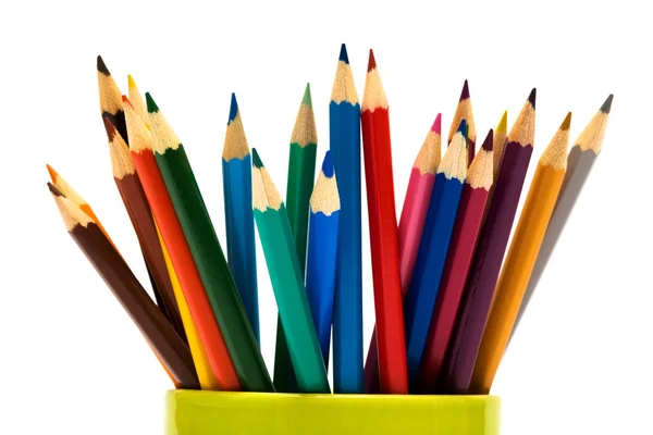Красиві кольорові олівці — стокове фото