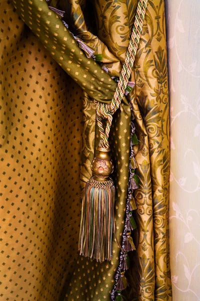 Curtain with an ornament — Stock Photo, Image
