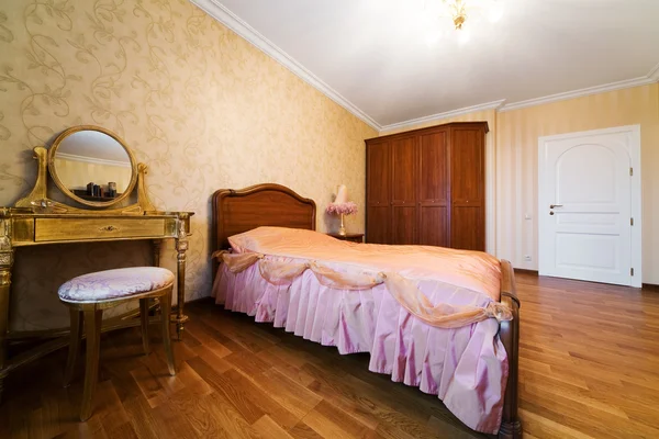 Sypialnia Toaletką Nowoczesny Apartament — Zdjęcie stockowe