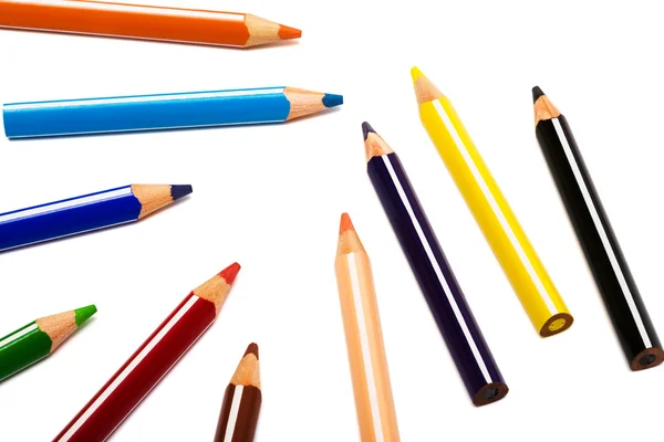 美丽的彩色铅笔 — 图库照片