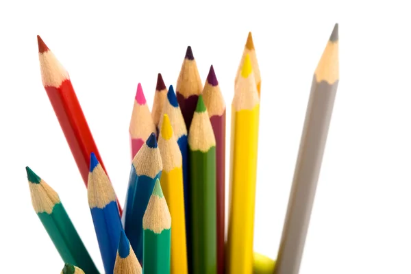 Krásné barevné tužky — Stock fotografie