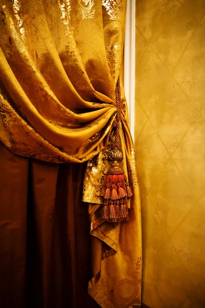 Curtain Ornament Modern Apartment — Stock Photo, Image