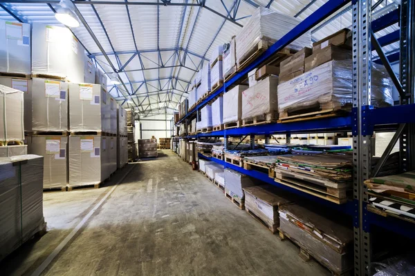 Storage Goods Modern Warehouse — Stock Photo, Image