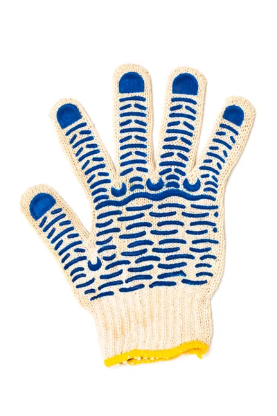 Fabric Protective Gloves White Background — Stock Photo, Image