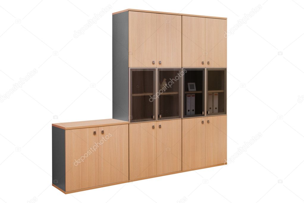 Modern wooden bookcase