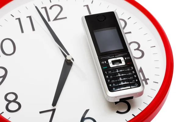 Teléfono Moderno Dial Reloj — Foto de Stock