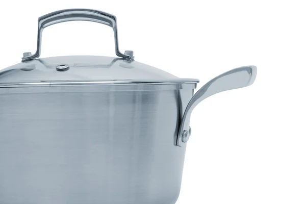 Steel saucepan — Stock Photo, Image