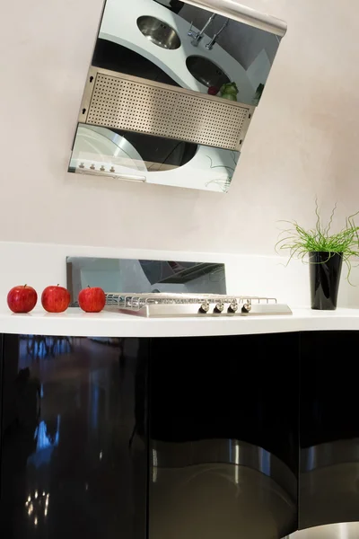 Cucina Alla Moda Bella Appartamento Moderno — Foto Stock
