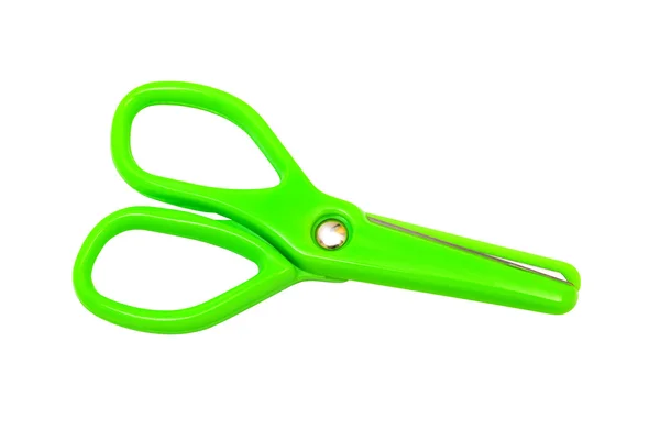 Zelený nůžky — Stock fotografie