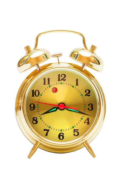 Gold alarm clock — Stock Photo, Image