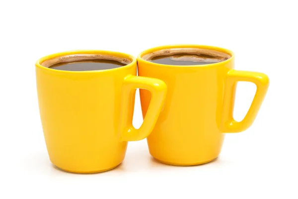 Deux tasses jaunes — Photo