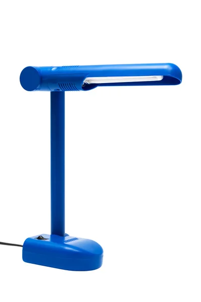 Lámpara Azul Moderna Sobre Fondo Blanco —  Fotos de Stock