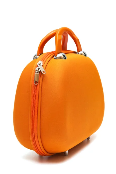 Orangefarbener Koffer — Stockfoto
