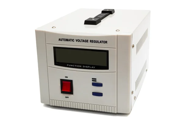 Modern Voltage Regulator White Background — Stock Photo, Image