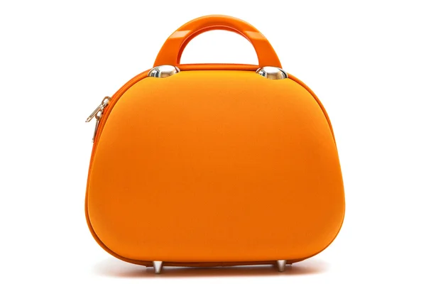 Orange Große Handtasche Auf Weißem Hintergrund — Stockfoto