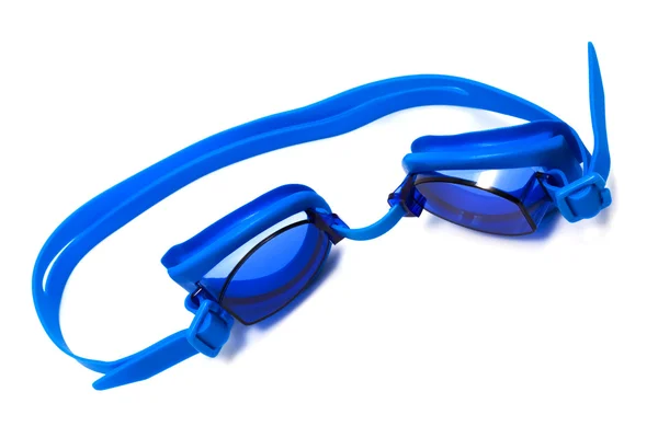 Óculos Para Nadar Fundo Branco — Fotografia de Stock