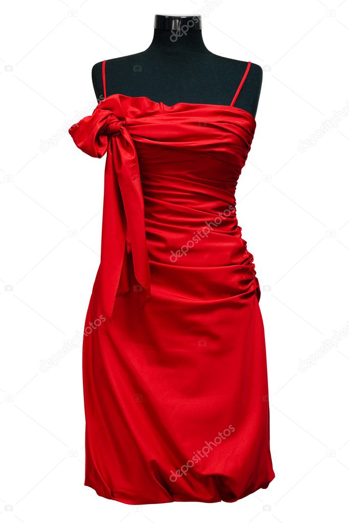 Red female dress